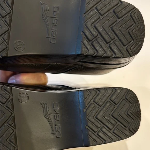 Dansko Dark Brown Leather Clogs - Picture 3 of 9